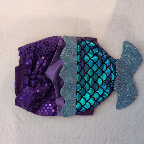 PET Mermaid Costume with Tiara - Picture 2 of 6
